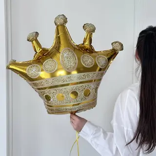 Корона фольгована золота, 75 см 