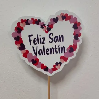 Cartel "Feliz San Valentín"