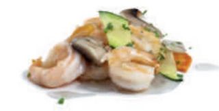 199. Gamberi con verdure