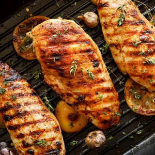 Escalopes de Frango Grelhado