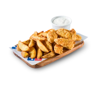 Polędwiczki BOX z sosem czosnkowym