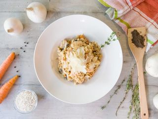 Ризото с манатарки и пиле