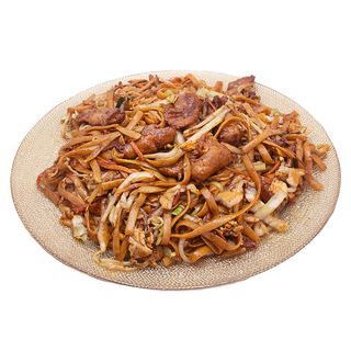 34. Пържени спагети със свинско и зеленчуци (700гр)