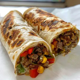 Beef Shawarma With Double Sausage