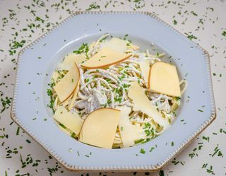 Pâte Carbonara Aux Champignons