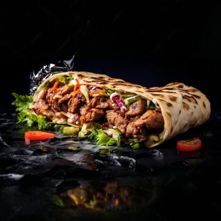 Звичайна шаурма з телятиною (650г) ( М'ясо Халяль )