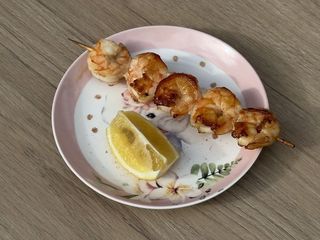 Шашличок з хвостиків тигрових креветок (80/15g)