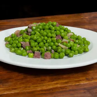 Guisantes salteados con bacon
