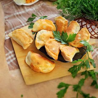 Smażone pierogi z twarogiem i ziemniaka 9 sztmi