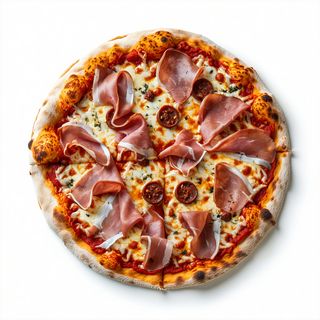 Pizza prosciutto e salsiccia