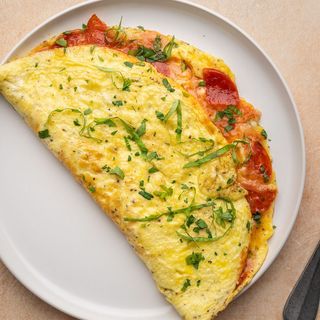 Ham with Tomato Omelette