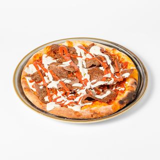 Kebab pizza