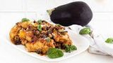 Poulet à l'Aubergine ( Sauce Basilic ) 