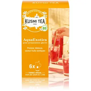 Kusmi Tea - AquaExotica Bio - Caixa de 6 saquetas de chá gelado