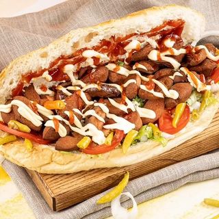 მექსიკური ჰოთ-დოგი საფირმო პურში +1X კოკა-კოლა + ფრი 