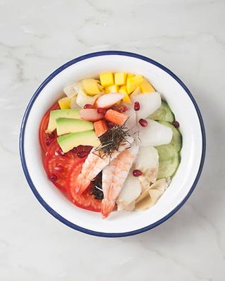 Poke Fish pesce bianco e crostacei