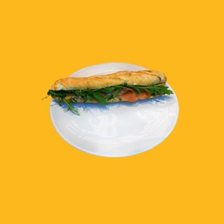 Bagietka z łososiem