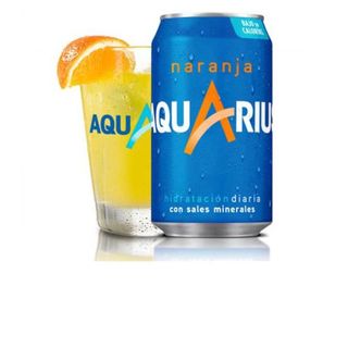 Aquarius Naranja lata 330ml.