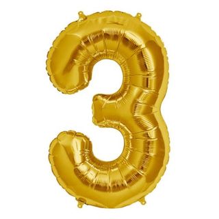 Balon cu heliu cifra 3