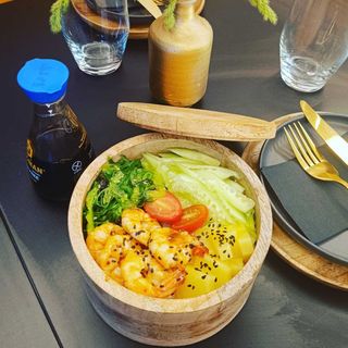 Poké Bowl Gambas Wakamé