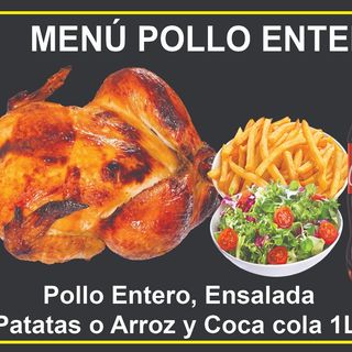 MENÚ pollo Familiar 