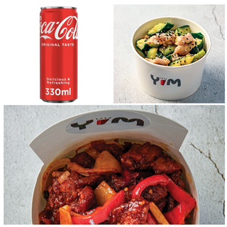 Телешко Блек Пепър (450г) + Китайска салата  (300г)+ Coca-Cola (330мл)