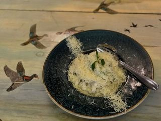 პასტა ისპანახით და კრემყველით