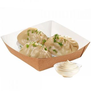 Манты с мясом и картошкой (3 шт.)