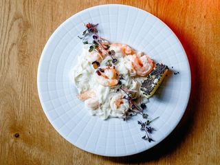 Рисова локшина з тигровими креветками (270g)