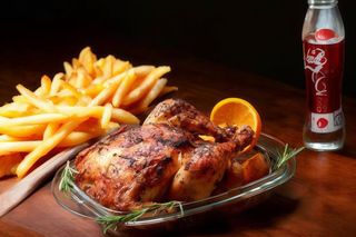 Menú 1/4 pollo asado