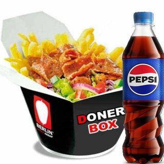 Kebab Box Mega+ Pepsi 0,5 L