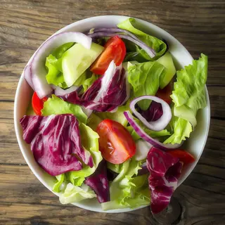 Ensalada con lechuga de setas con gambas y jamón para 2 Grande