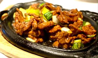 Ternera servida en plancha