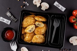 Смажені вареники з картоплею та грибами 180 г.