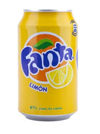 Fanta Limón lata 330ml.