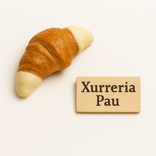 Croissant de chocolate blanco