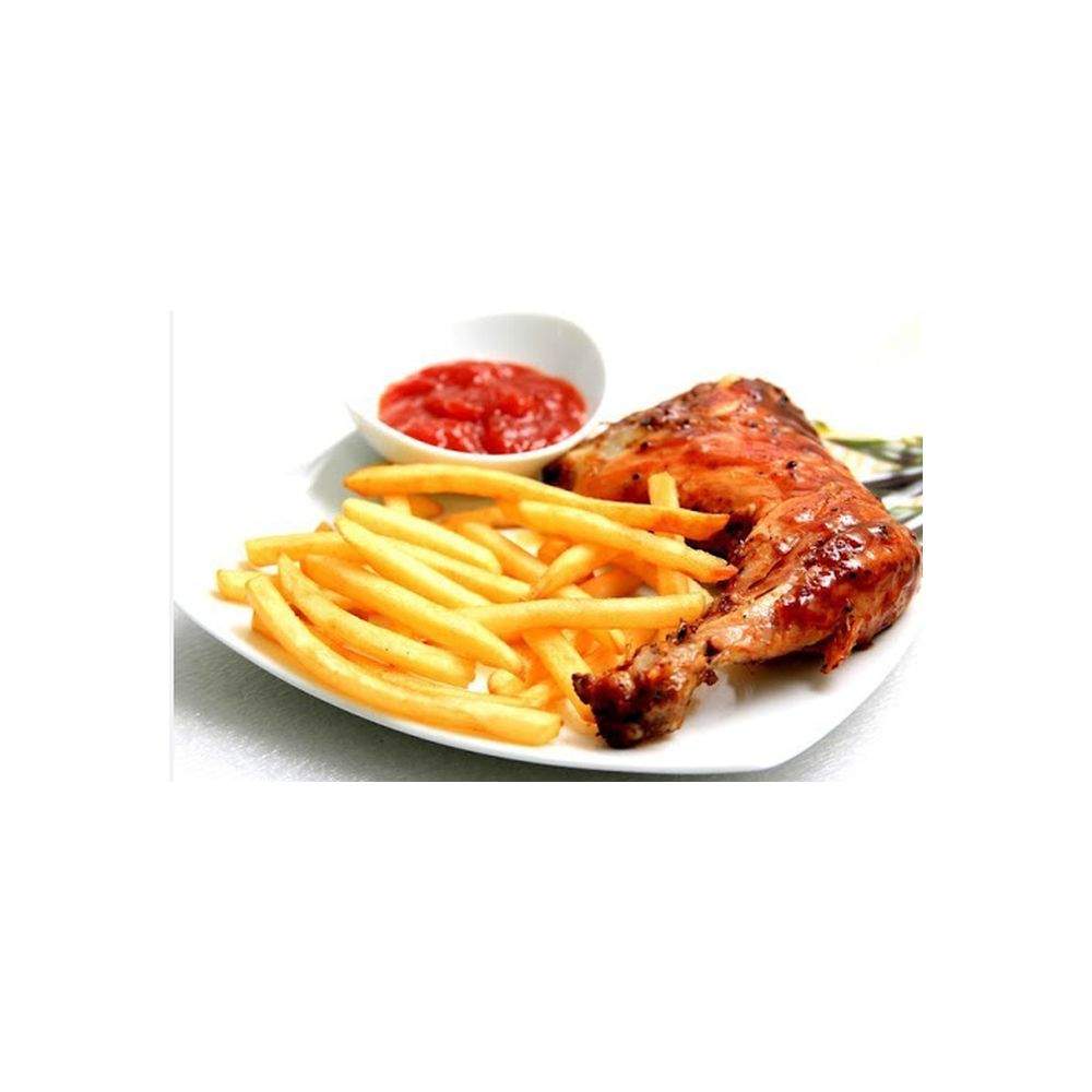 Chicken And Fries Or Yam Or Plantain Or Potato