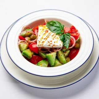 Салат Грецький з печеним перцем