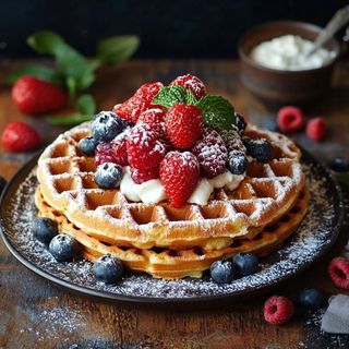 Gaufre Fruit Crème Chantilly