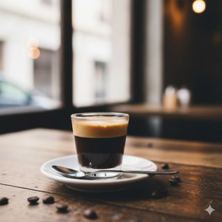 Café cortado descafeinado