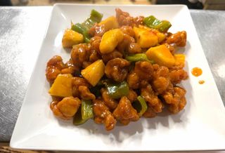 Pollo Agridulce Con Piña
