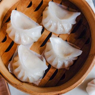 14 Ravioli trasparenti di gamberi 4pezzi