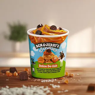 Gelado - B&J Sundae Dulce De-Lish