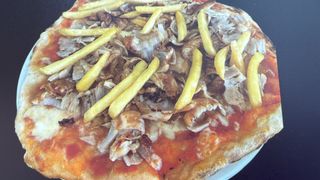 Pizza kebab e patatine