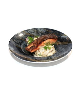 File de somon cu linguine