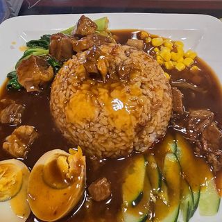 Riso con manzo stufato