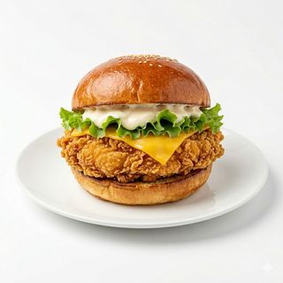 Hamburguesa De Pollo Crujiente