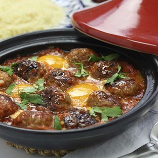 Tajine de carne picada con tomate