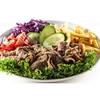 Prato de Frango and vaca Doner