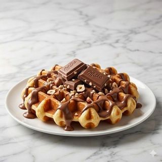 Waffle al Milka